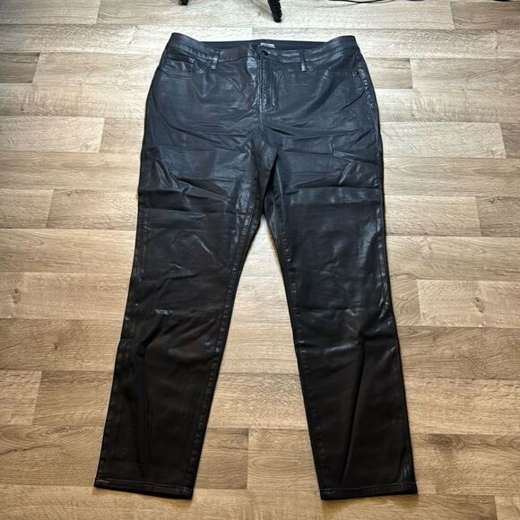 Chico’s Black Pants. Jeggings. Size 16R or 3R. Very stretchy. - Picture 1 of 9